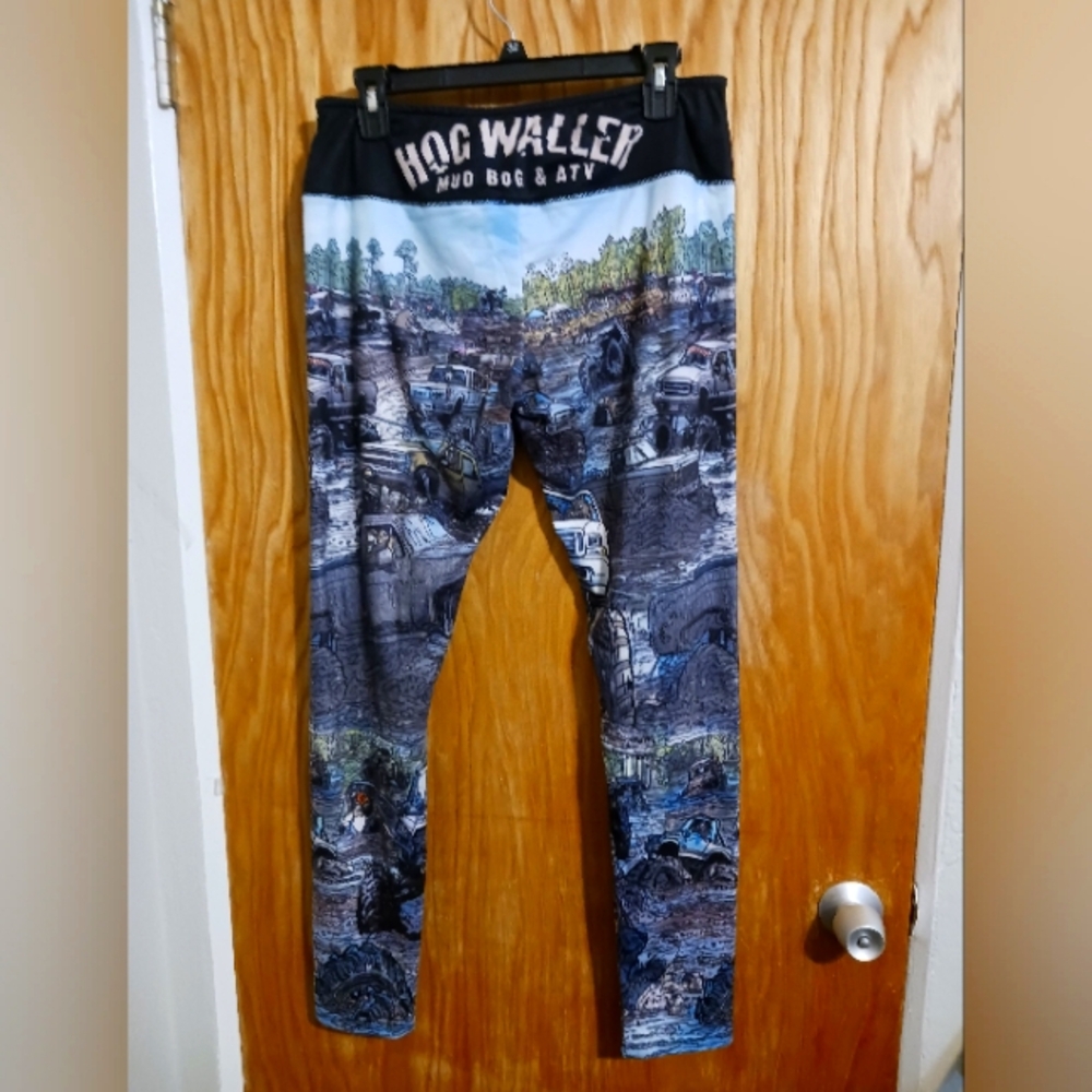 5 For $25! Hog Waller Mud Bog & Atv Multi Graphic Leggings Size XL